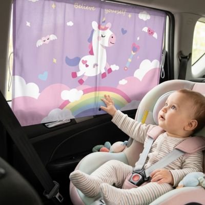 Pare soleil voiture bébé les yeux et la peau du bébé bien protégés